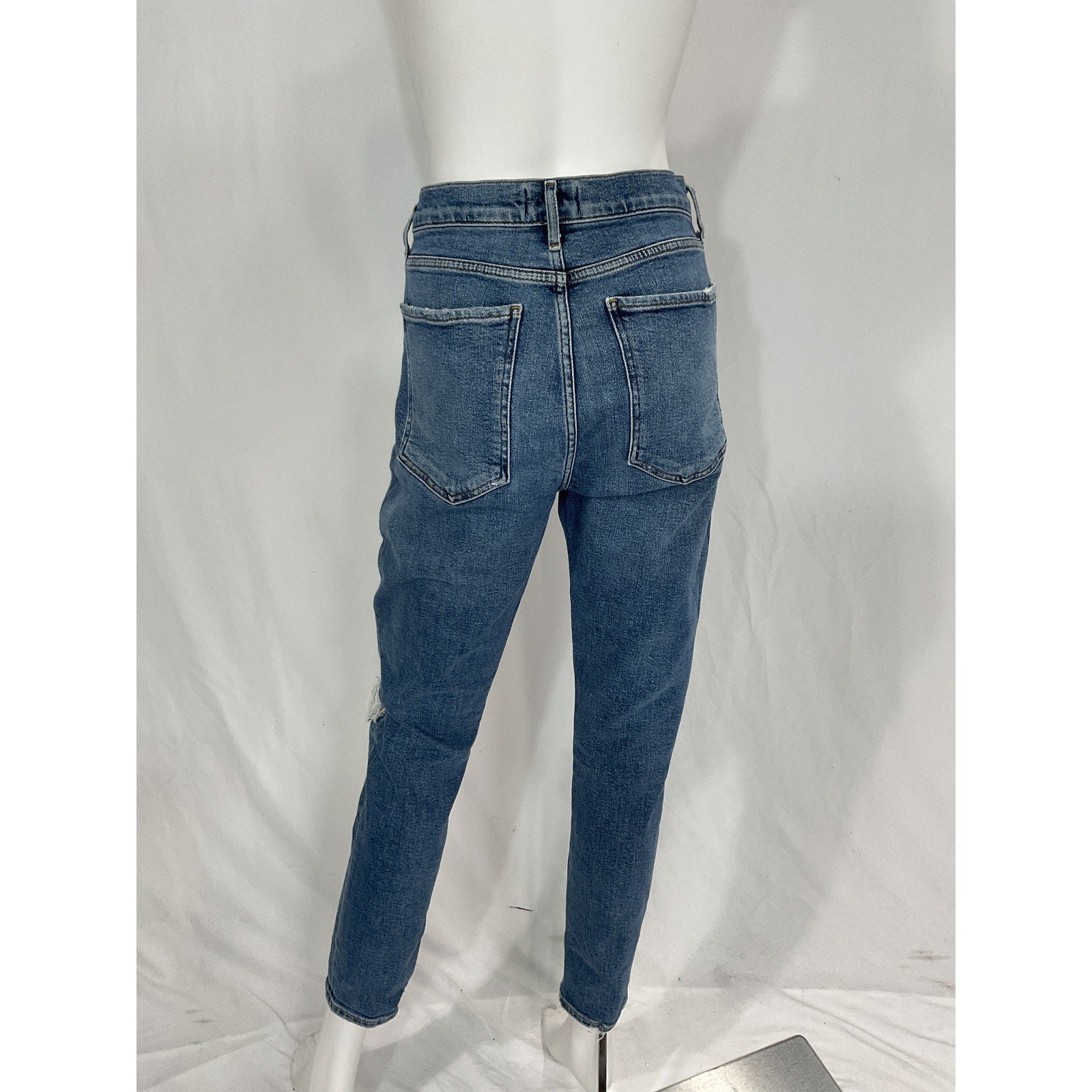 Agolde 'Nico' Blue High Rise Slim Denim Deans Size 29