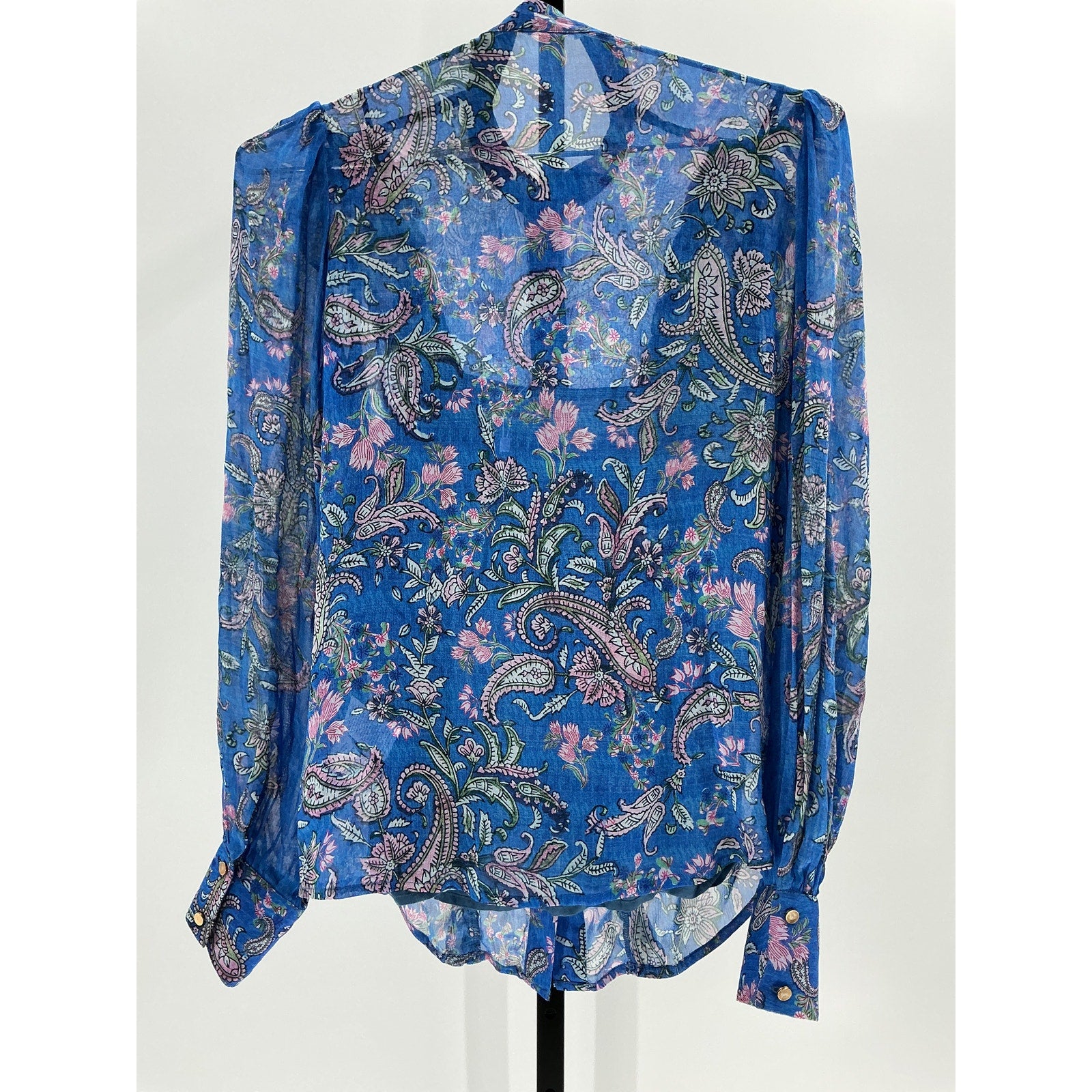 Hemant And Nandita 'Amyra' Blue Viscose Camisole Shirt Size XXS