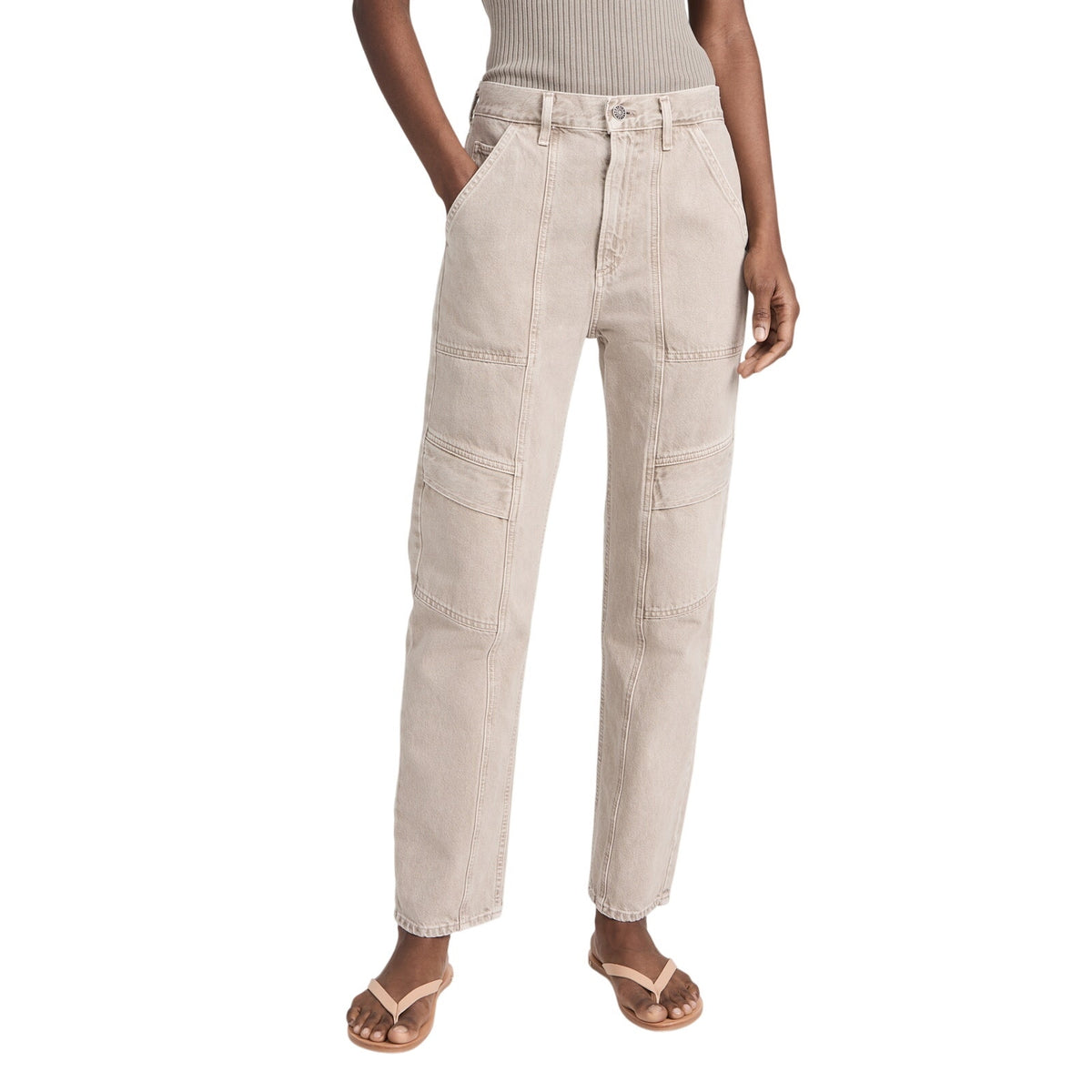 Agolde Utility Tan Cooper Cargo Pants Size 27