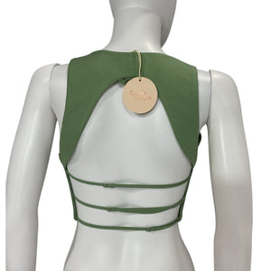 Camila Coelho Strappy Sage Green Matilde Vest Size XS NWT