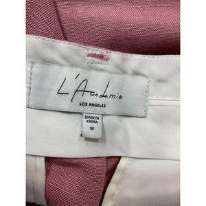 L'Academie Wide Leg Dusty Rose Star Pants Size M