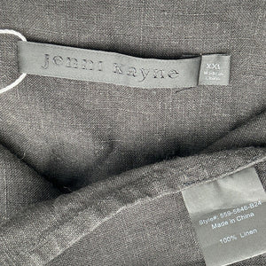 Jenni Kayne Linen Black Day Shirtdress Size XXL