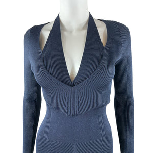 Retrofête Metallic Navy Odelia Dress Size XS