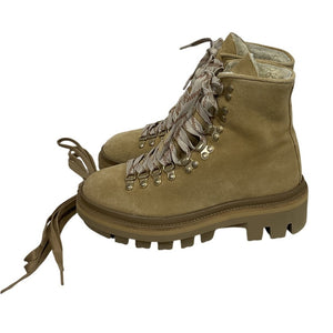 Allsaints Shearling Sand Brown Wanda Boots Size 38 EU / US 8