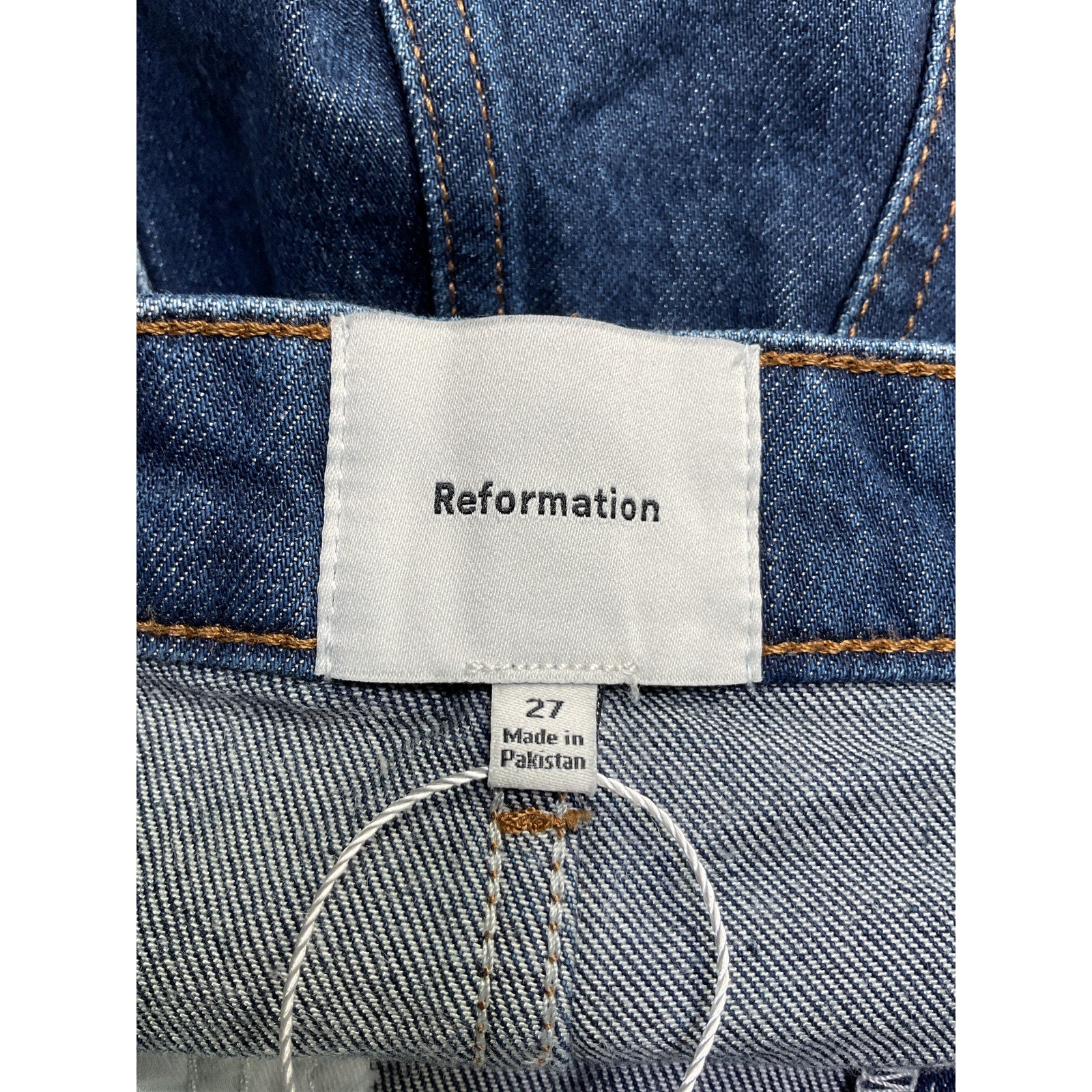 Reformation 'Norah' Blue Cotton Stretch High Rise 3.5� Denim Jean Shorts Size 27