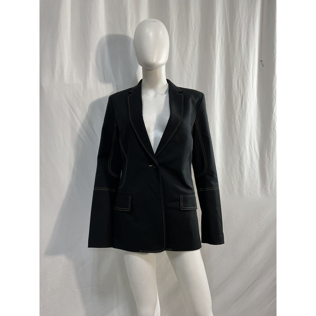 Helmut Lang 'Contrast' Black Blazer Size 2 - NWT