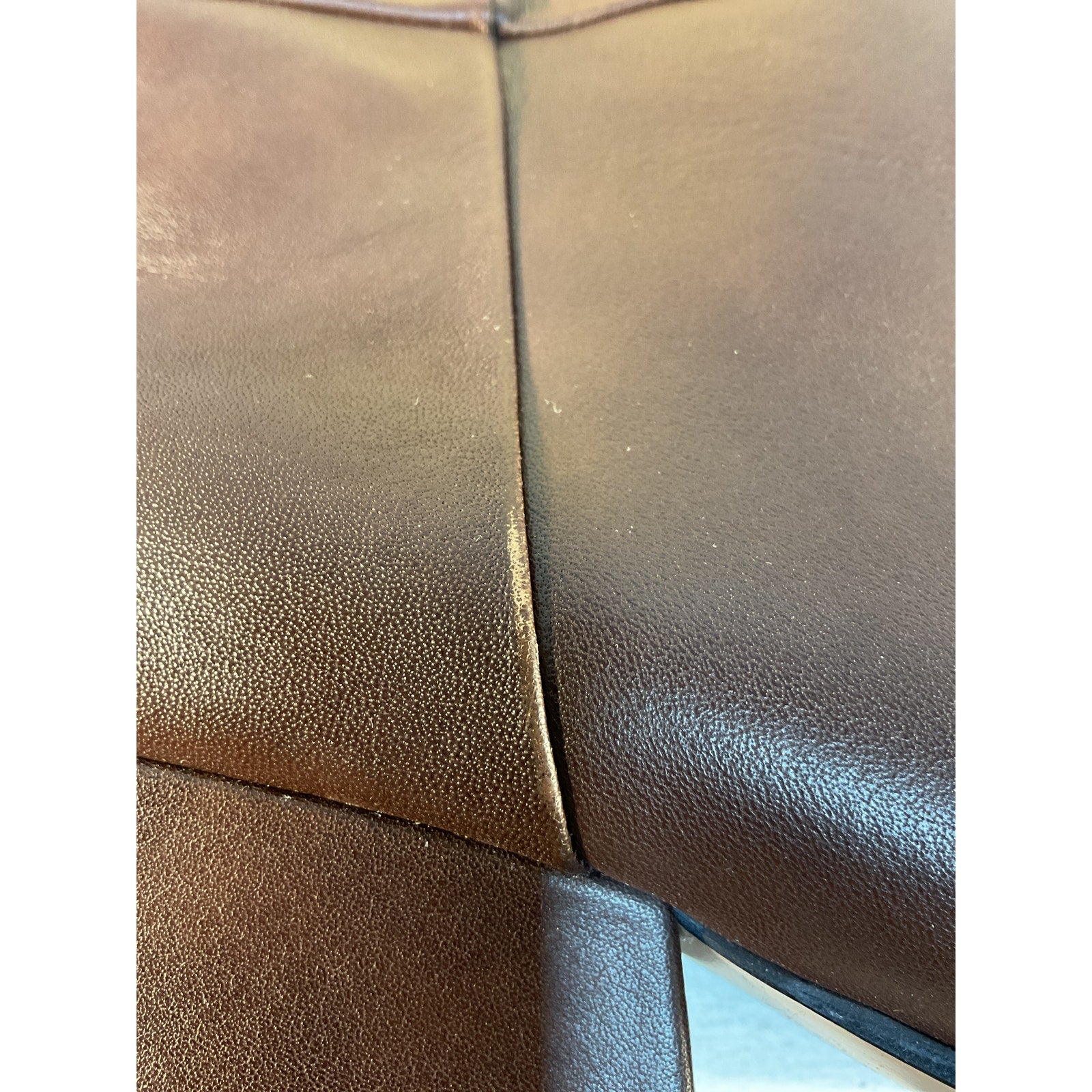 Paris Texas 'Jane' Brown Leather Boot 60 Size 8.5