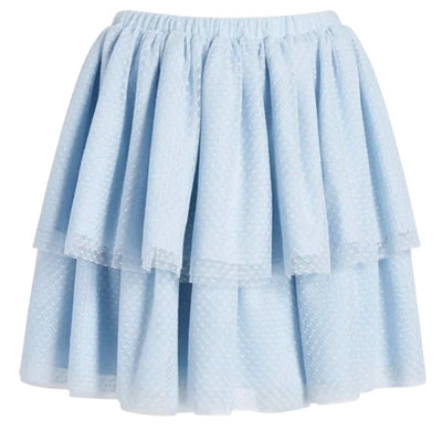 Hill House Home Tiered Powder Blue Clara Skirt Size S
