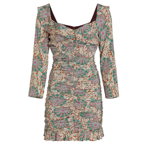 Veronica Beard Floral Multicolor Lozano Minidress Size 8