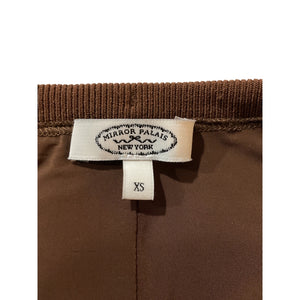 Mirror Palais Chic Brown Knit Mini Skort Size XXS