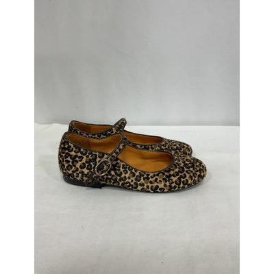 Sézane 'Paula' Brown Leather Ballerinas Flat Size 28