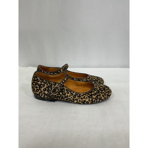 Sézane 'Paula' Brown Leather Ballerinas Flat Size 28