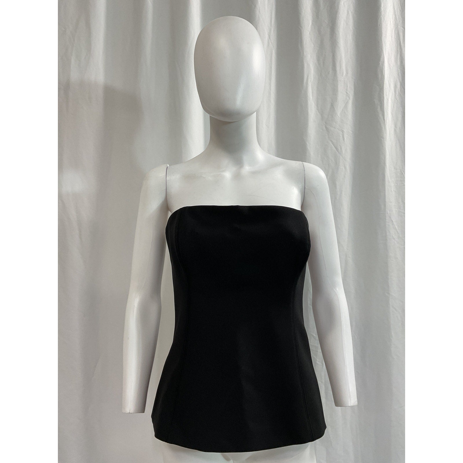 Veronica Beard 'Astrid' Black Strapless Top Size 4 - NWT