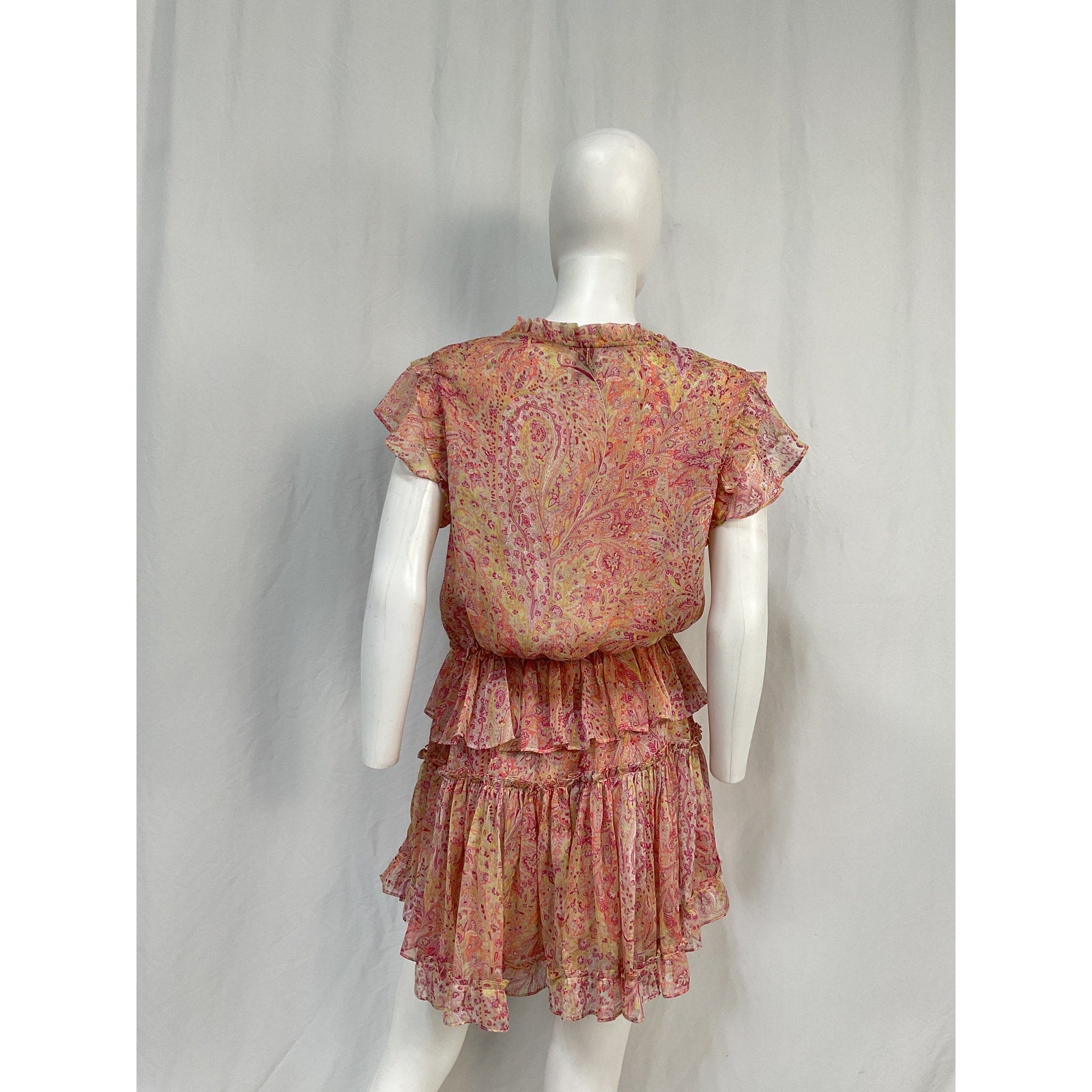 Misa Los Angeles 'Lilian' Pink Polyester Dress Size M