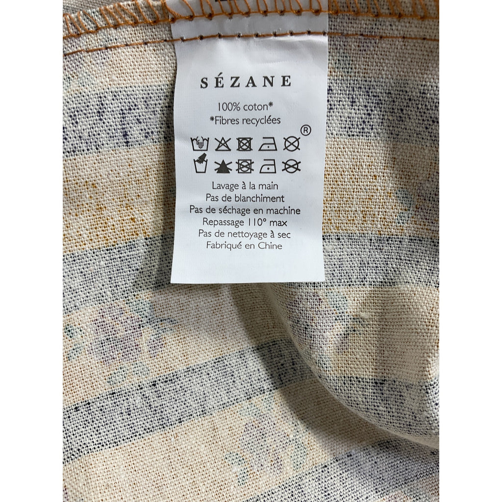 S�zane Orange x Mdlo Yellow Canvas Open Top Tote Bag