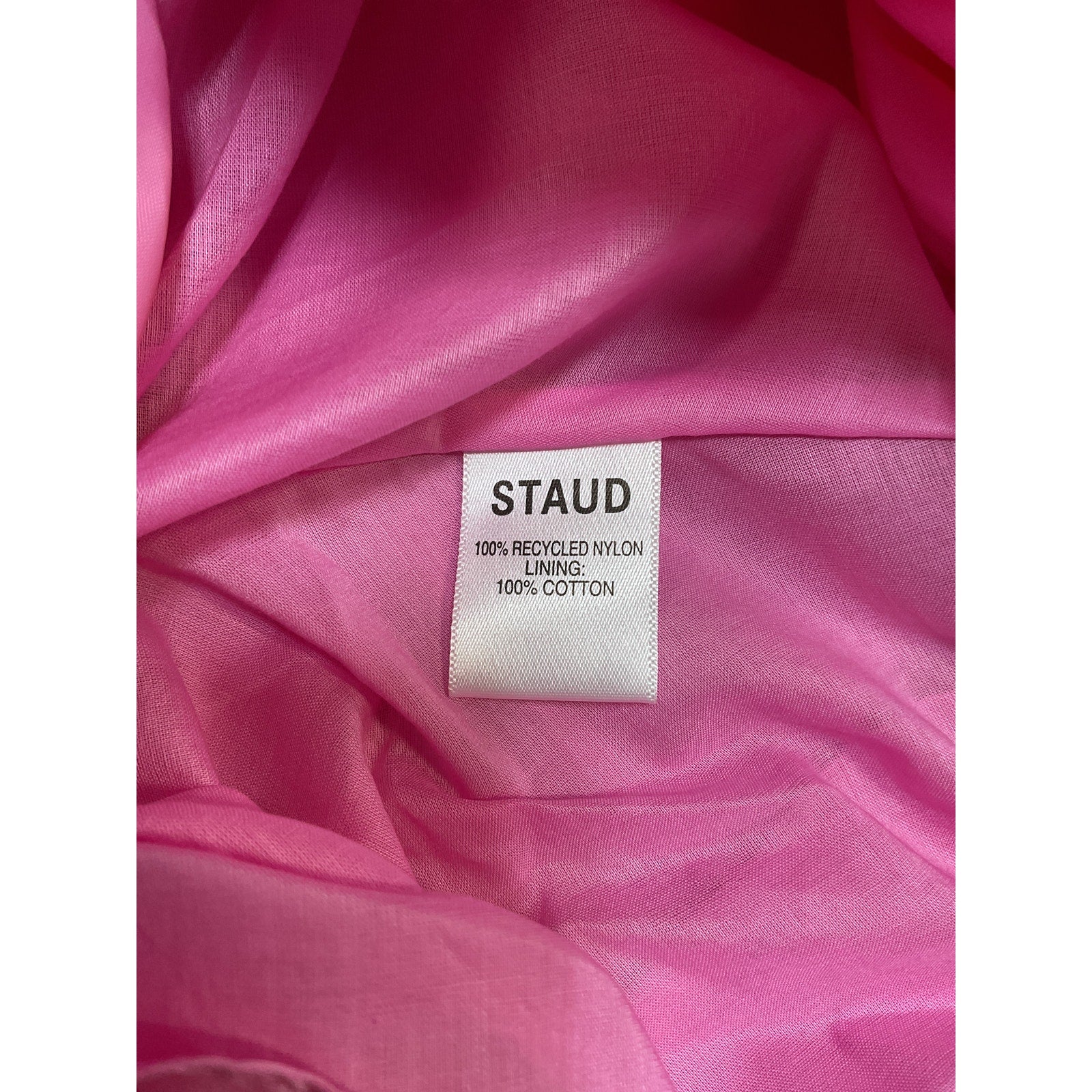 Staud Sleeveless Pink Bow Dress Size M - NWT