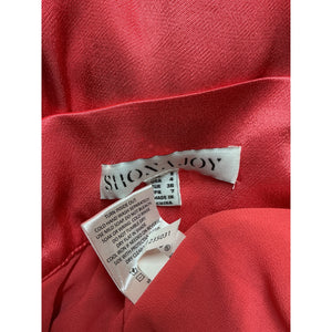 Shona Joy Pleated Red Lydie Tuxedo Pants Size AUS 8 / US 4