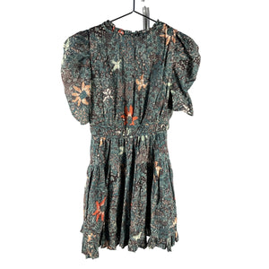 Ulla Johnson Floral Green Sarai Dress Size 0