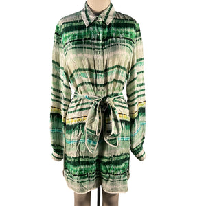 Saks Fifth Avenue Belted Emerald Florentyn Romper Size Medium