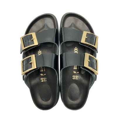 Birkenstock Patent Black Arizona Sandals Size 40