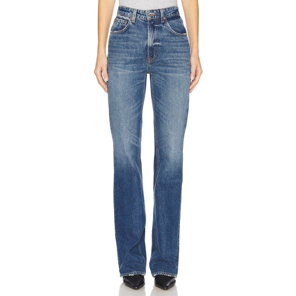 Grlfrnd 'Melanie' Blue High Rise Boot Cut Size 25