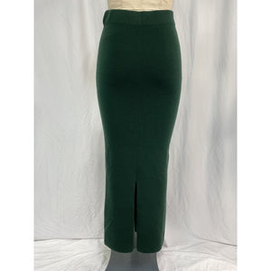 Lapointe Green Merino Wool Slim Maxi Skirt Size M