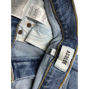 Agolde High Rise Washed Blue Pinch Waist Denim Jeans Size 27