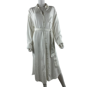 LSpace Belted Cream Barcelona Shirt Dress Size M / L