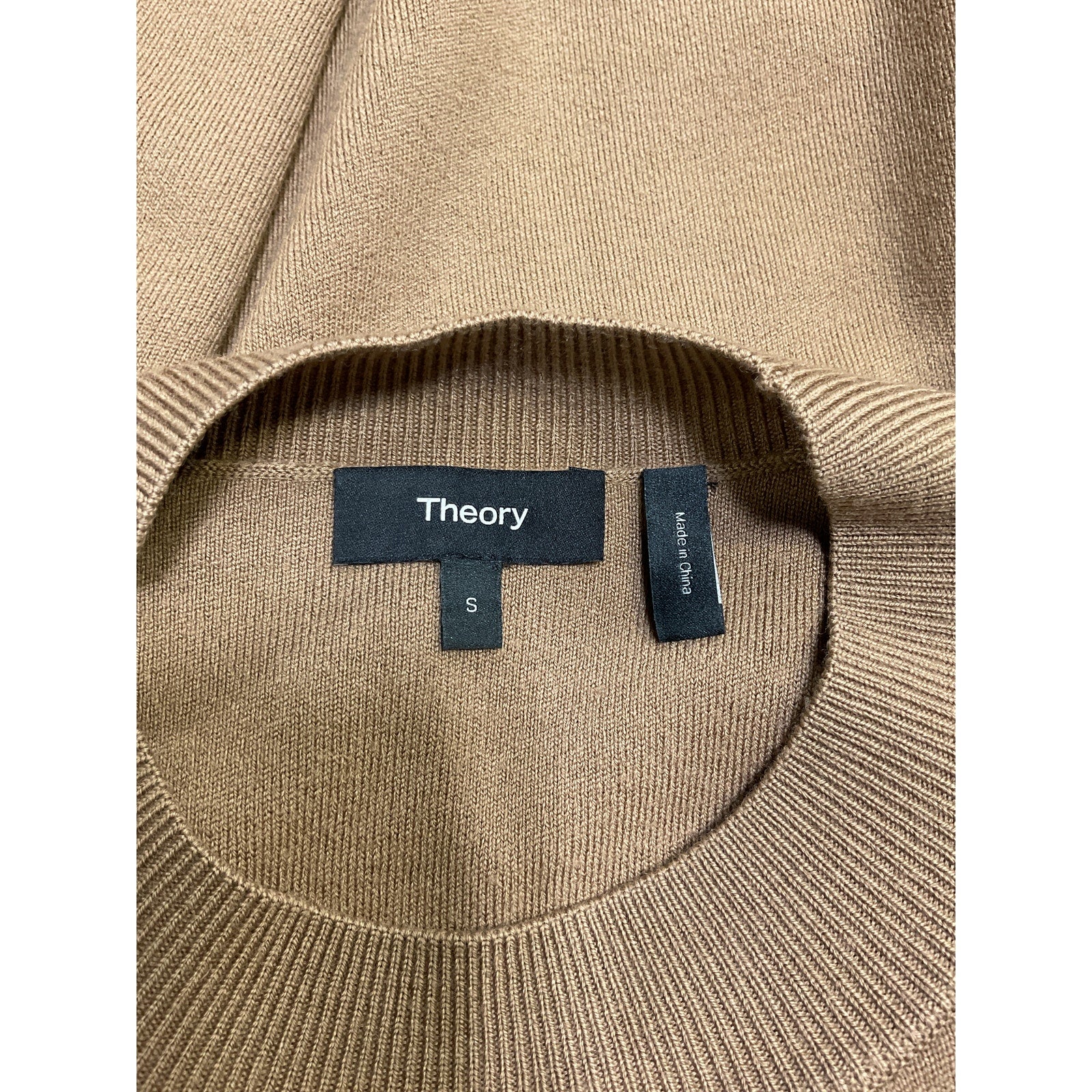 Theory 'Karenia' Brown Cashmere Sweater Size S