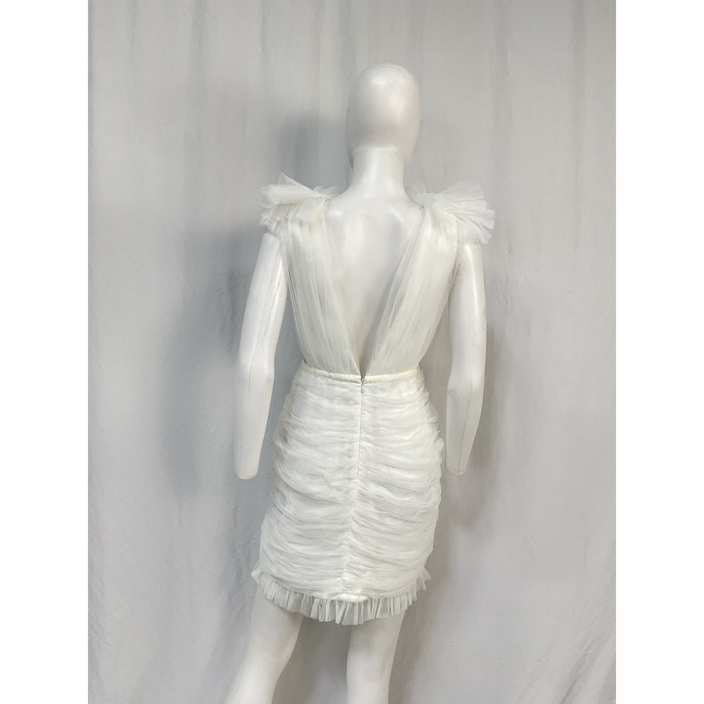 Sau Lee 'Harlie' Ivory Polyester Dress Size 6