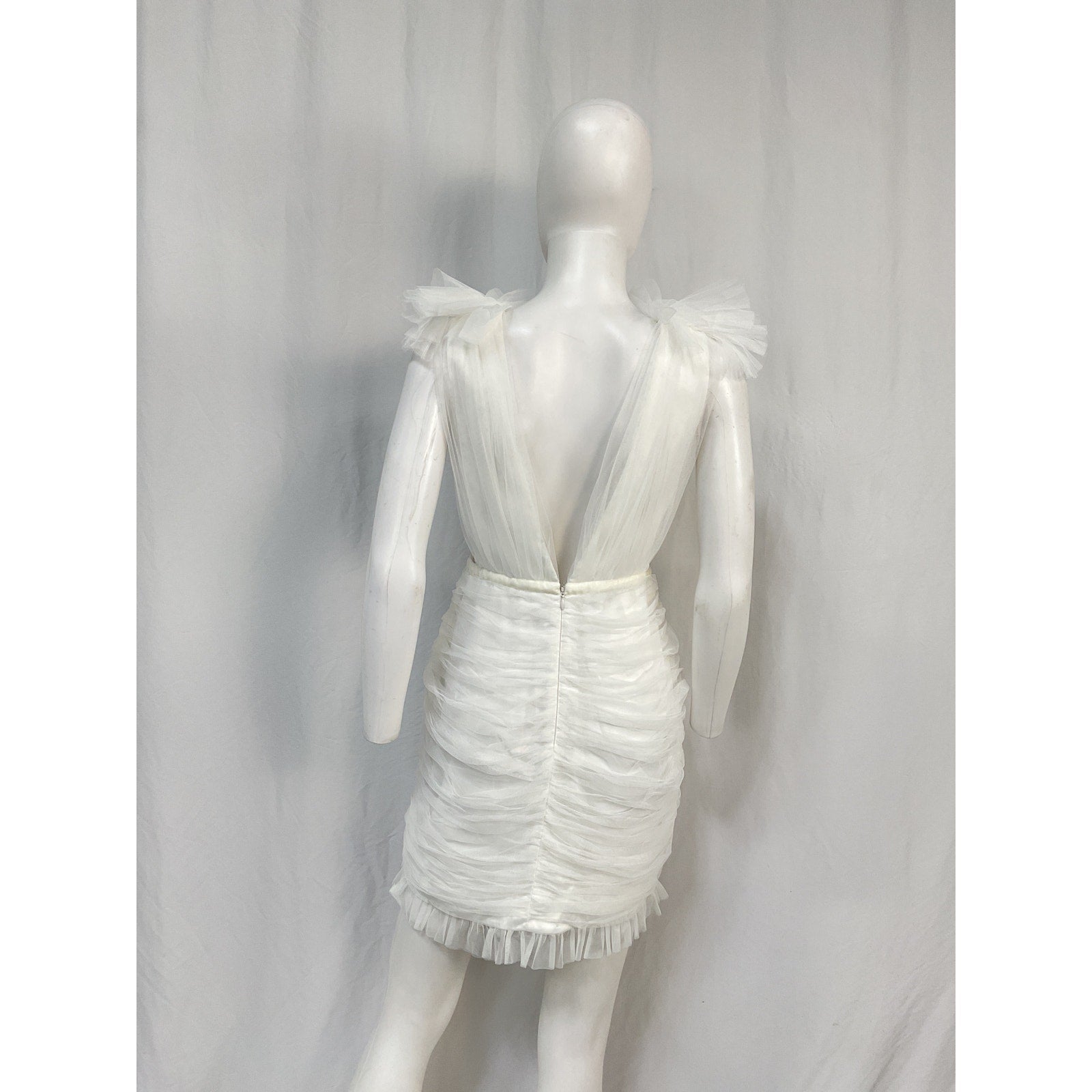 Sau Lee 'Harlie' Ivory Polyester Dress Size 6
