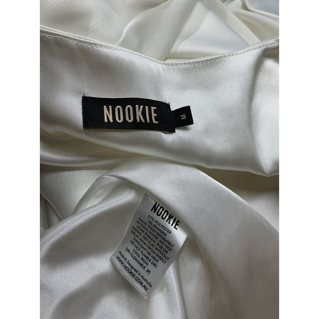 Nookie 'Stella' Ivory Poly Mini Dress Size M
