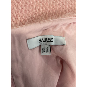 Sau Lee Textured Pink Alexa Mini Dress Size 10