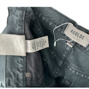 Agolde Distressed Black Sanna Denim Jeans Size 27