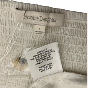 Favorite Daughter Linen Blend White Bea Camisole Size L