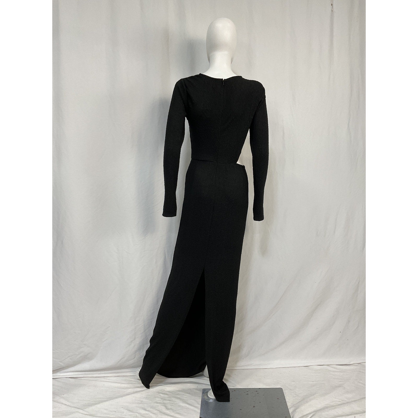 Michael Costello X Revolve 'Cygnus' Black Polyester Gown Size M