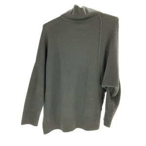Allsaints Lock Black Wool Mock Neck Sweater Size XS
