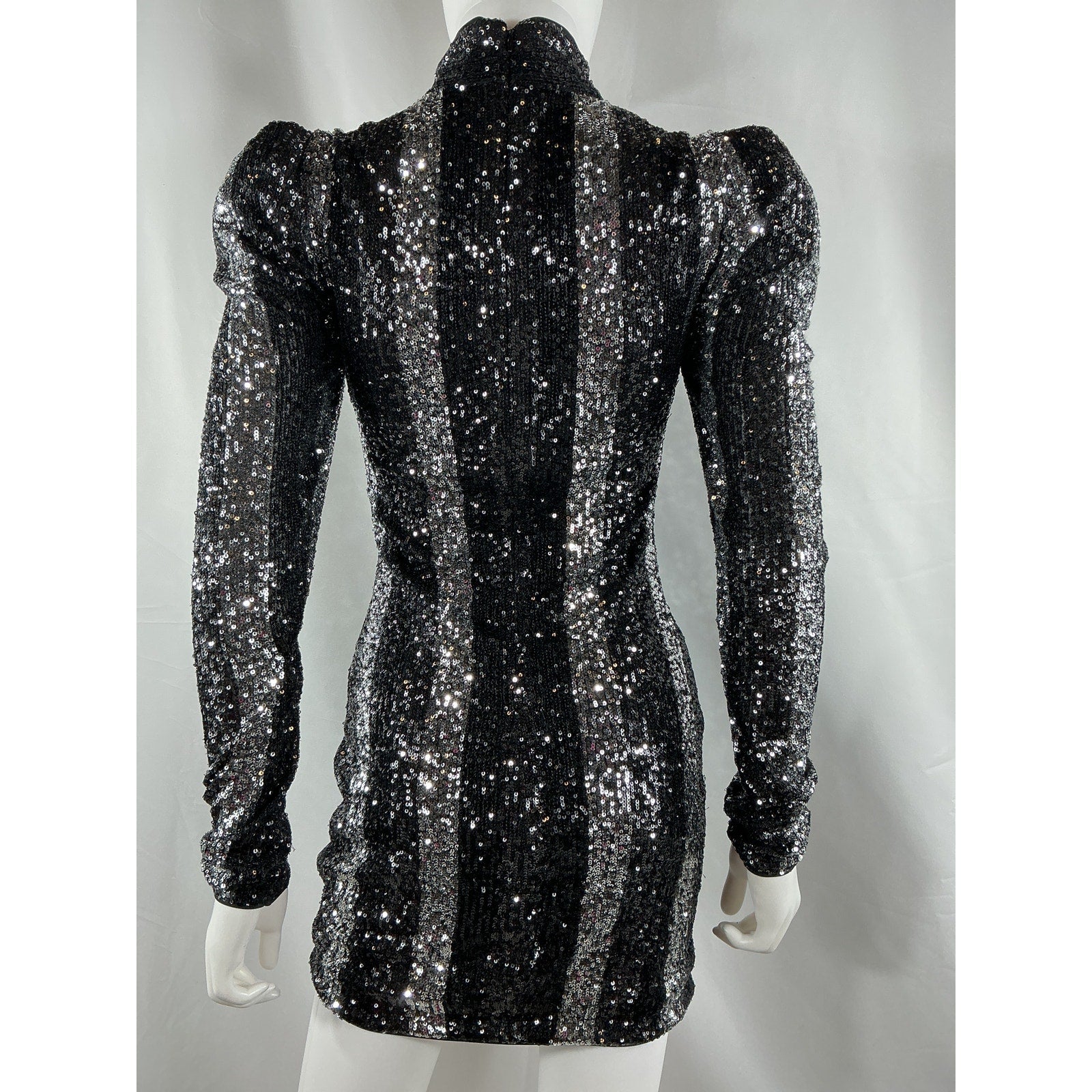 Michael Costello x Revolve 'Tori' Black Polyester Mini Dress Size S