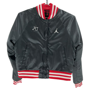 Jordan Classic Black Varsity Bomber Jacket Size XS