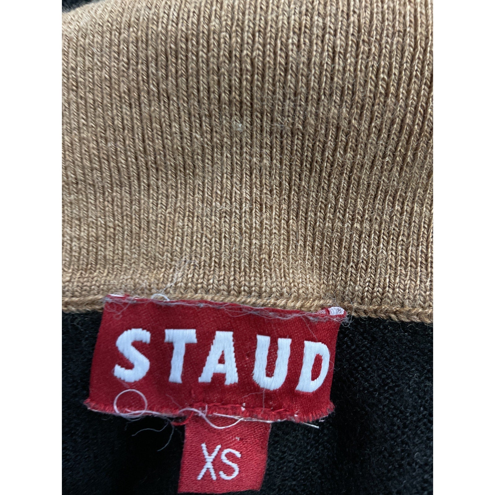 Staud 'Urchin' Black Turtleneck Sweater Size XS