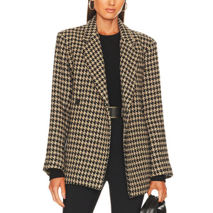 Anine Bing 'Kaia' Brown Acrylic Blazer Size XS