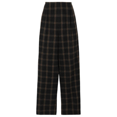 Vince Checked Black Wide Leg Pants Size 2