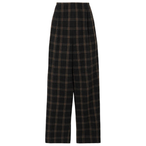 Vince Checked Black Wide Leg Pants Size 2