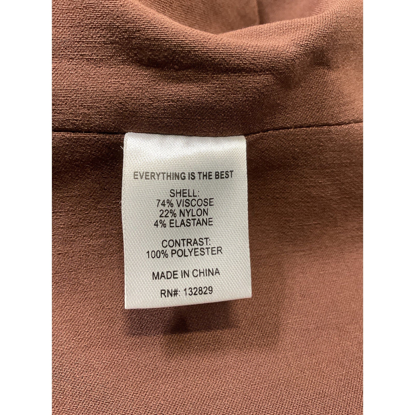 Lpa 'Kenley' Brown Bengaline Top Size S