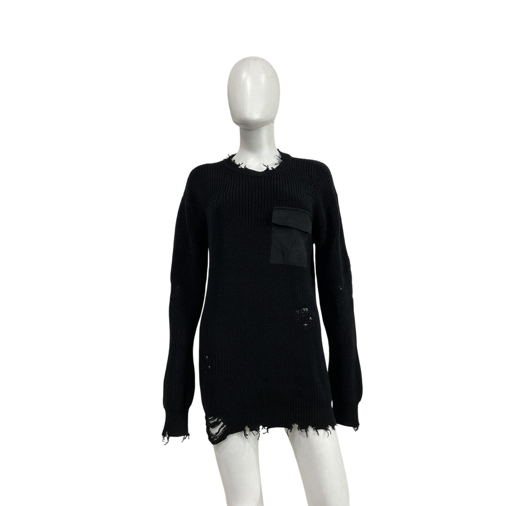 Ser.O.Ya 'Devin' Black Cotton Sweater Size XXS