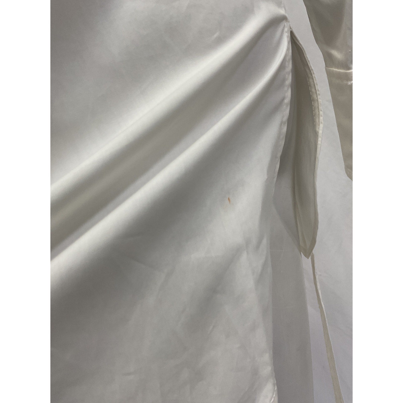 Rebecca Taylor Long Sleeve White Cotton Bib Blouse Size 0