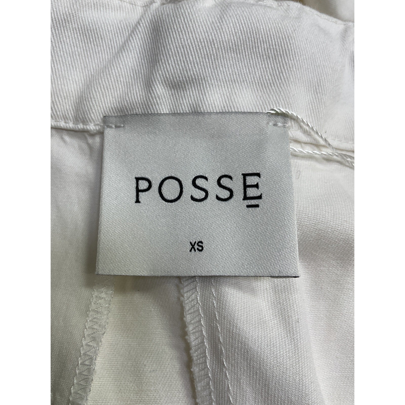 Posse 'Wesley' White Cotton Trouser Size XS
