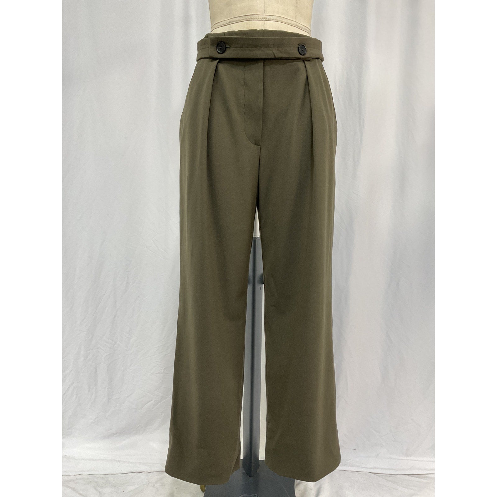 Proenza Schouler Green Wool Lightweight Pants Size 6