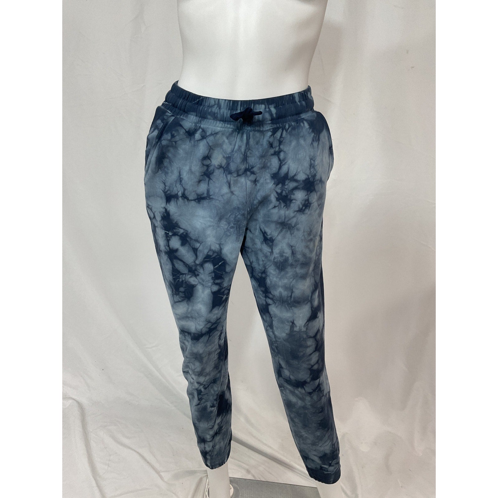 Simkhai 'Standard' Blue Cropped Cotton Tie-Dye Joggers Size XS
