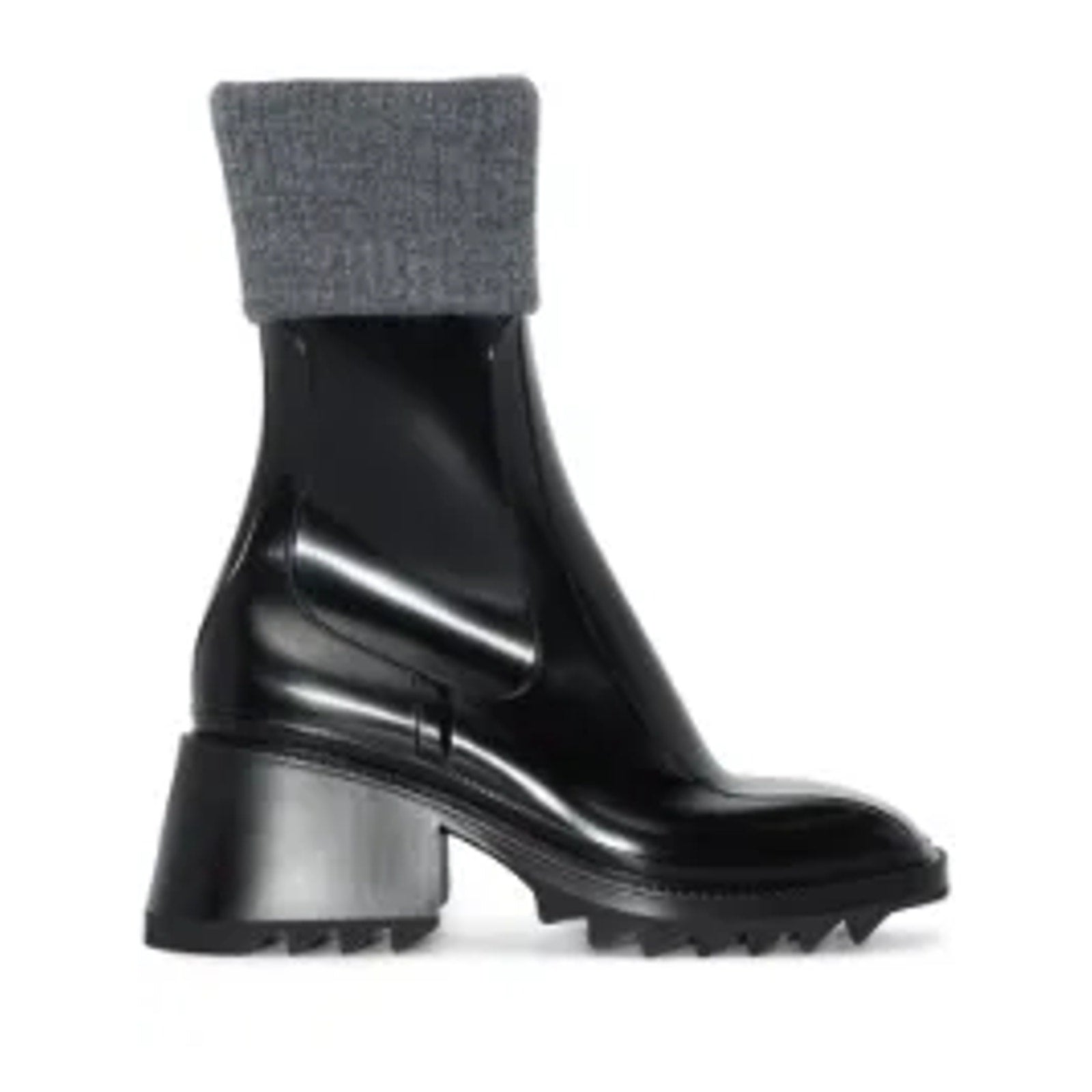 Chlo� 'Betty' Black 50Mm Rain Boots Size OS